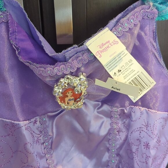 Disney Mermaid Ariel Kids Costume - Purple and Teal - Size M 8-10 NWT - Picture 2 of 4